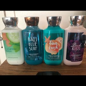 4 bath and body works lotions